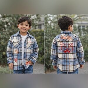 Disney Parks Pixar Turning Red “Pandamonium” Flannel Shirt – Kids Size 7/8